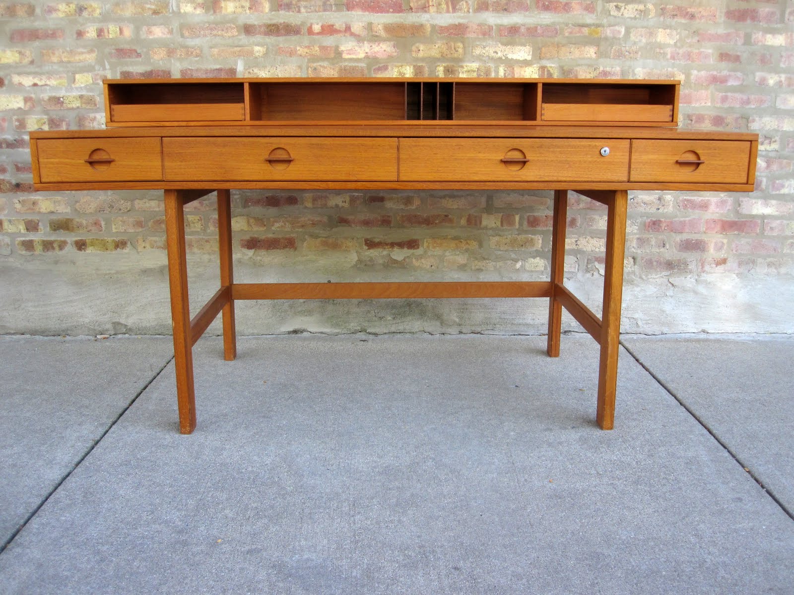 circa midcentury 'Jens Quistgaard' danish modern teak desk