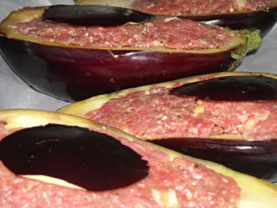 stuffed aubergines