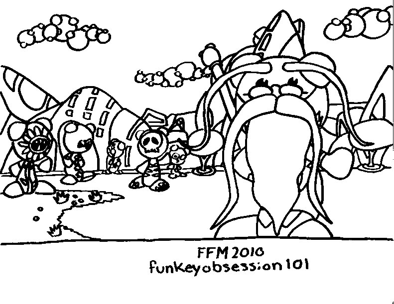 ub funkey coloring pages - photo #3