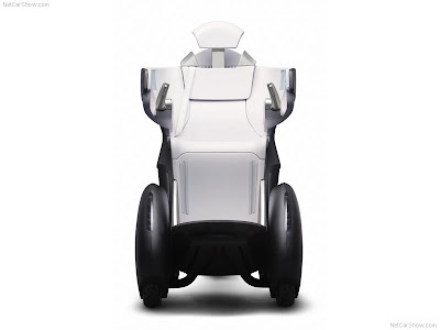 The Toyota i-REAL Concept is a personal mobility vehicle made closely in human scale as a 