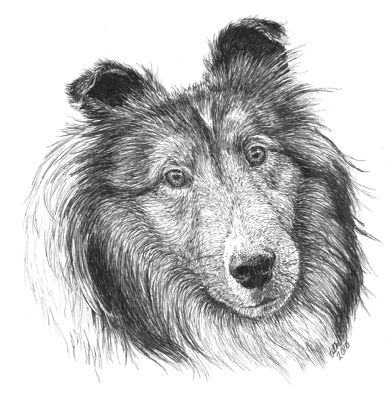 Beth Dix Art...embroidery and quilting! "Faithful Companions" Golden
