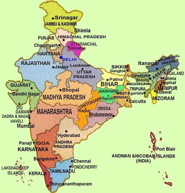 free visit to most famous places of the world: India map and tourism