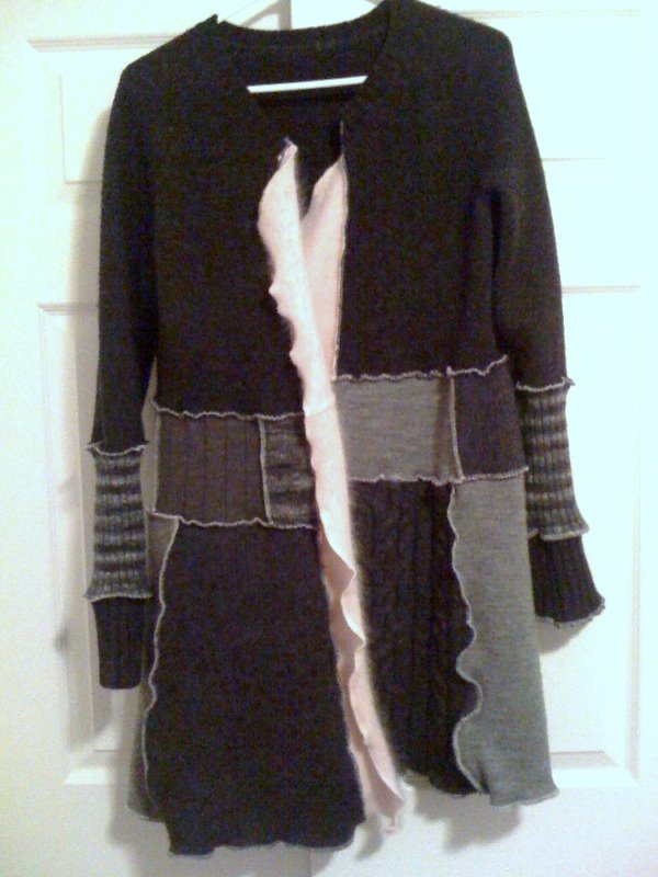 It doesn't get any better than this!: Upcycled Sweater Coat