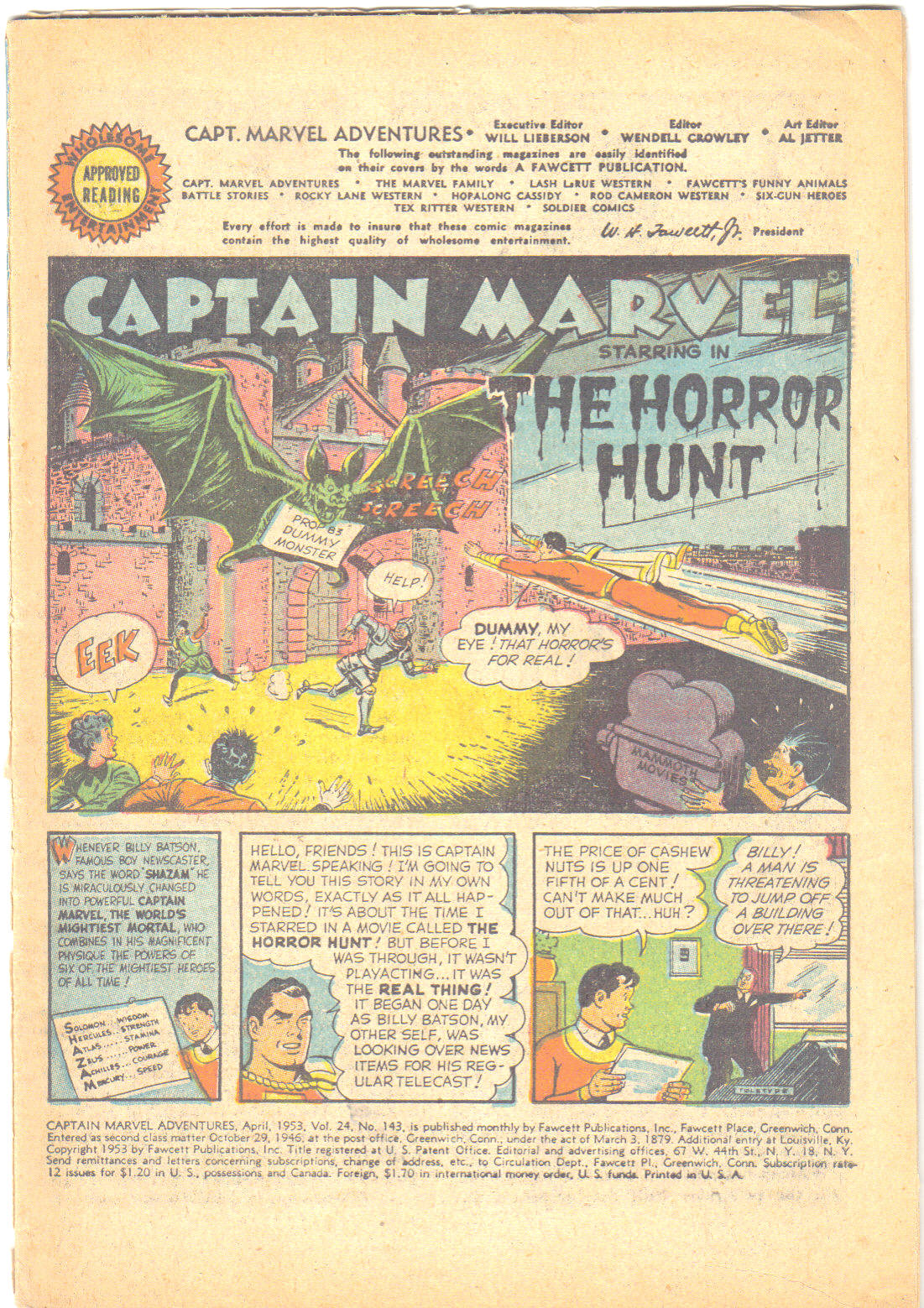 Read online Captain Marvel Adventures comic -  Issue #143 - 3