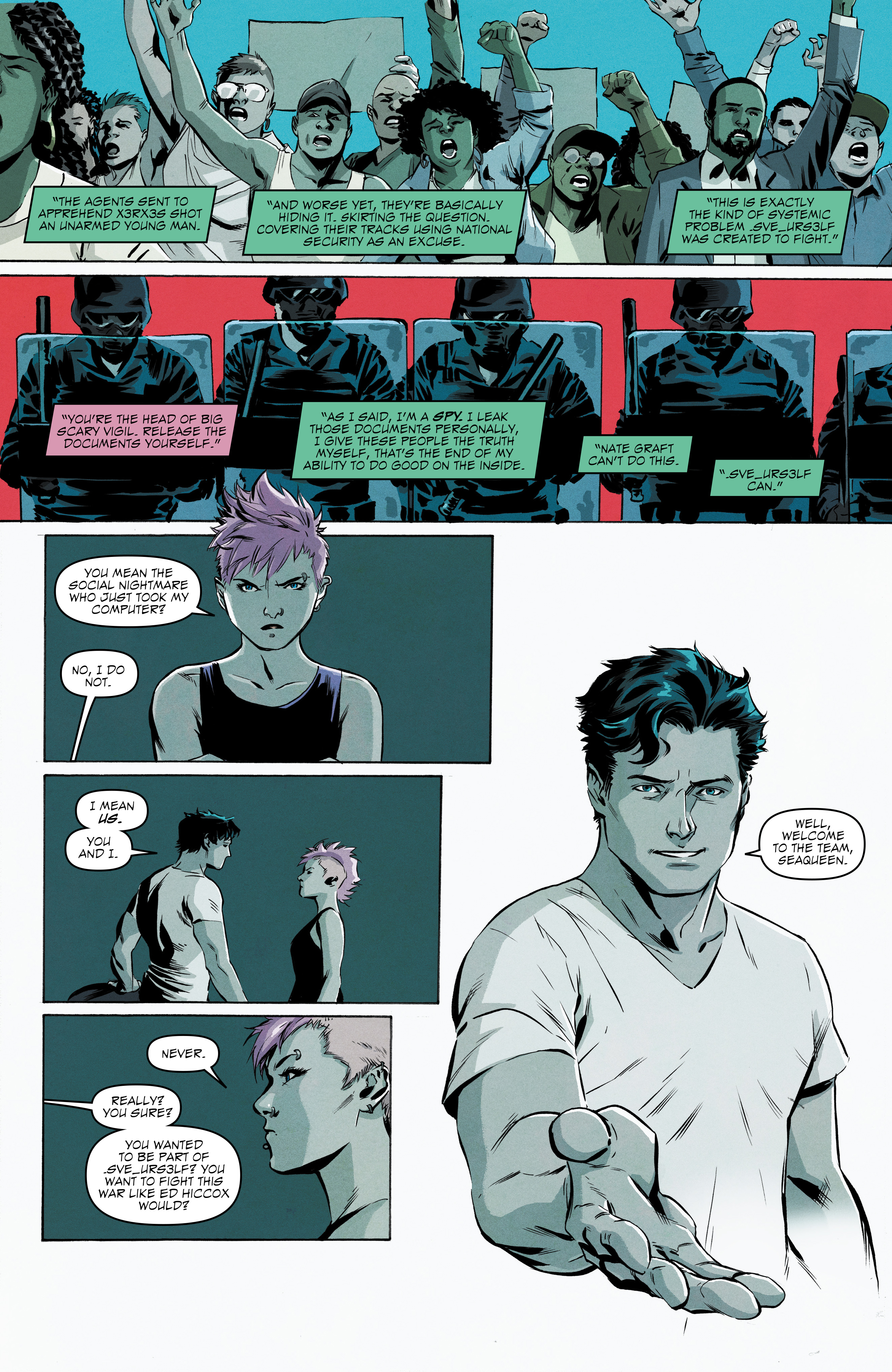 Read online Hacktivist Volume 2 comic -  Issue #4 - 13