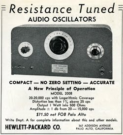 HP-Hewlett-Packard-first-ad-commercial-electronics-magazine