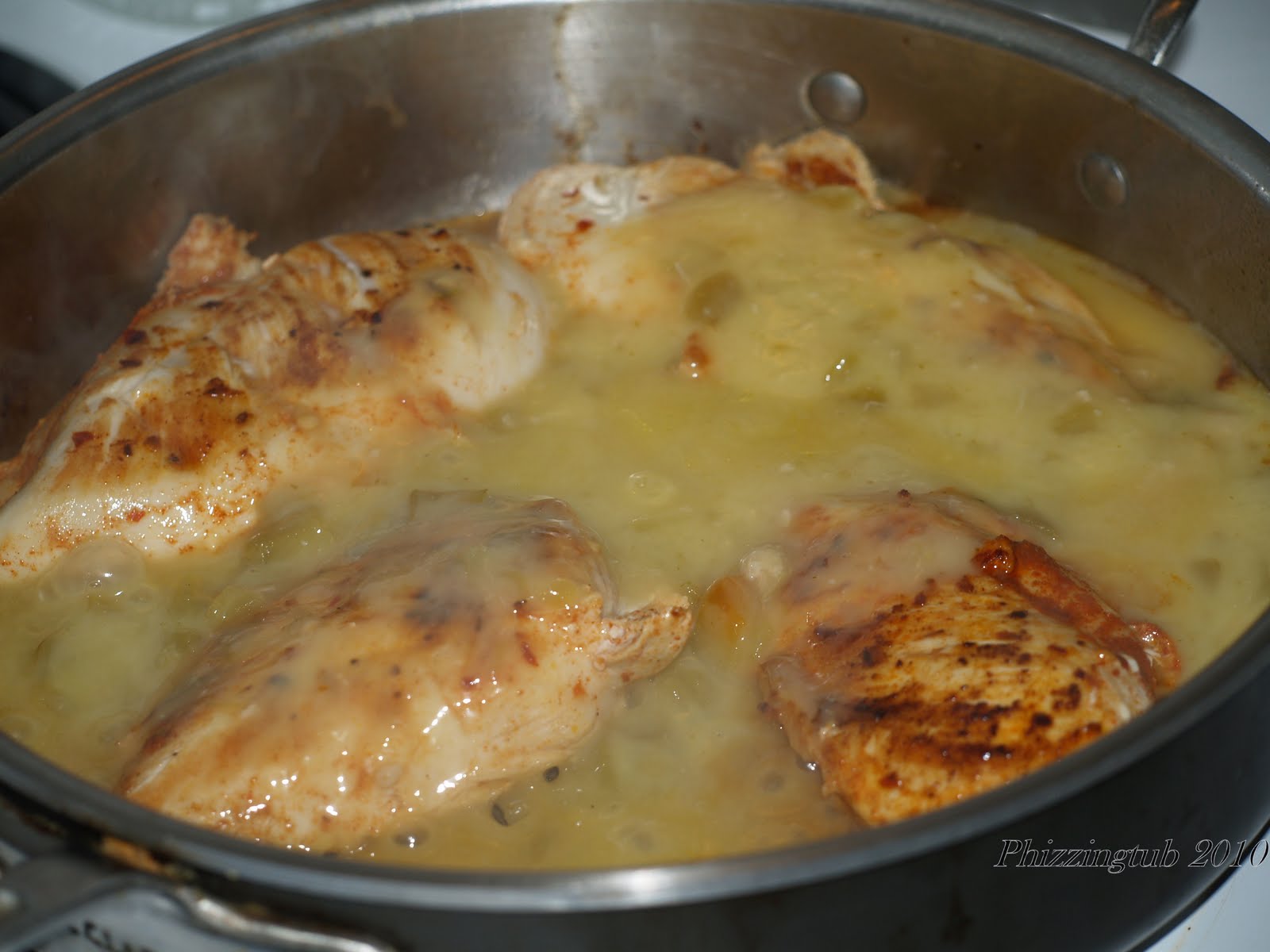 Chicken with Green Chili Sauce The Phizzingtub