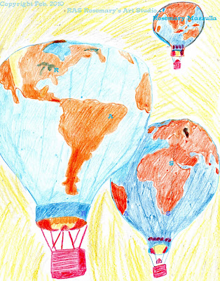 Copyright Global World Map Hot Air Balloons
