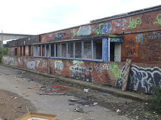 Exterior of the abandoned factory