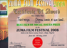 Zuma Award Certificate