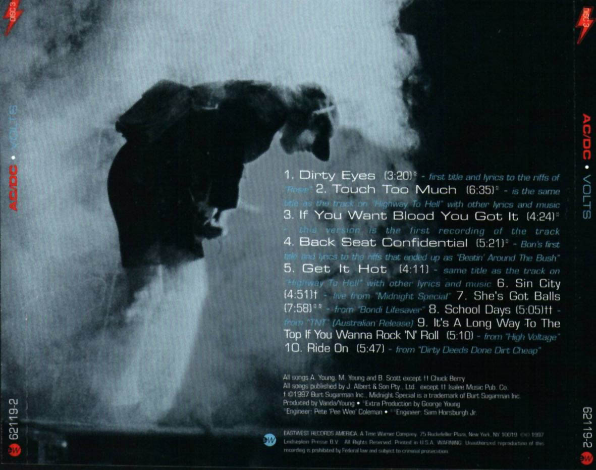 CARATULAS DE CD DE MUSICA: Acdc Volts(1997)