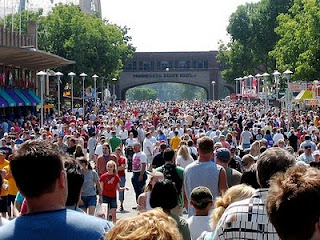 The crowd at the Minnesota State Fair