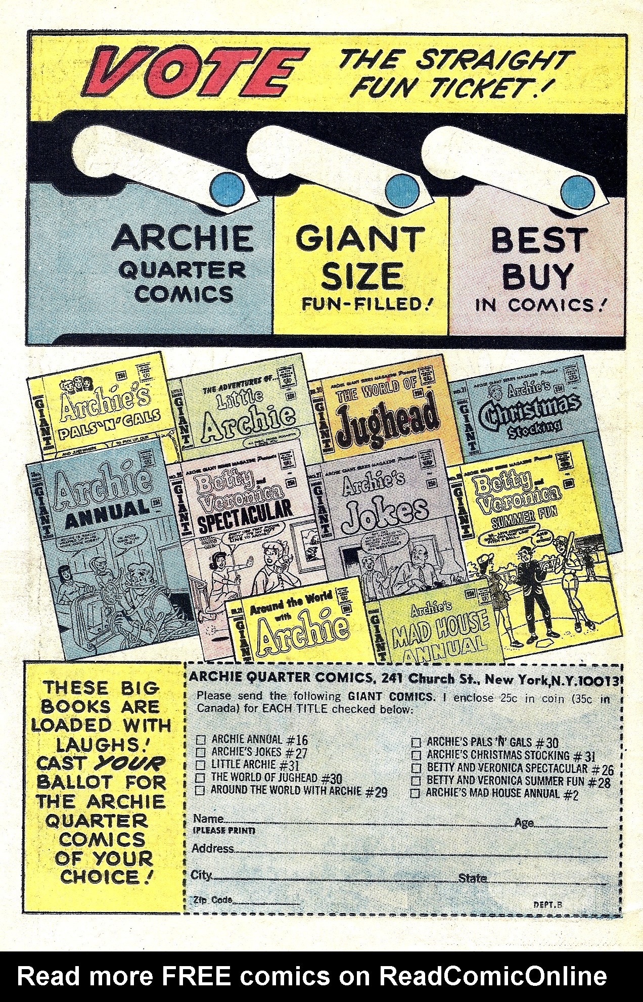 Read online Archie's Madhouse comic -  Issue #37 - 34