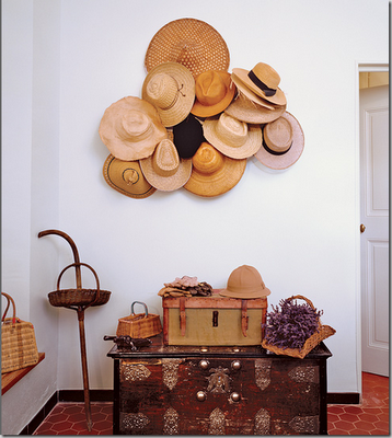 Decorating with Straw Hats - The Wicker House