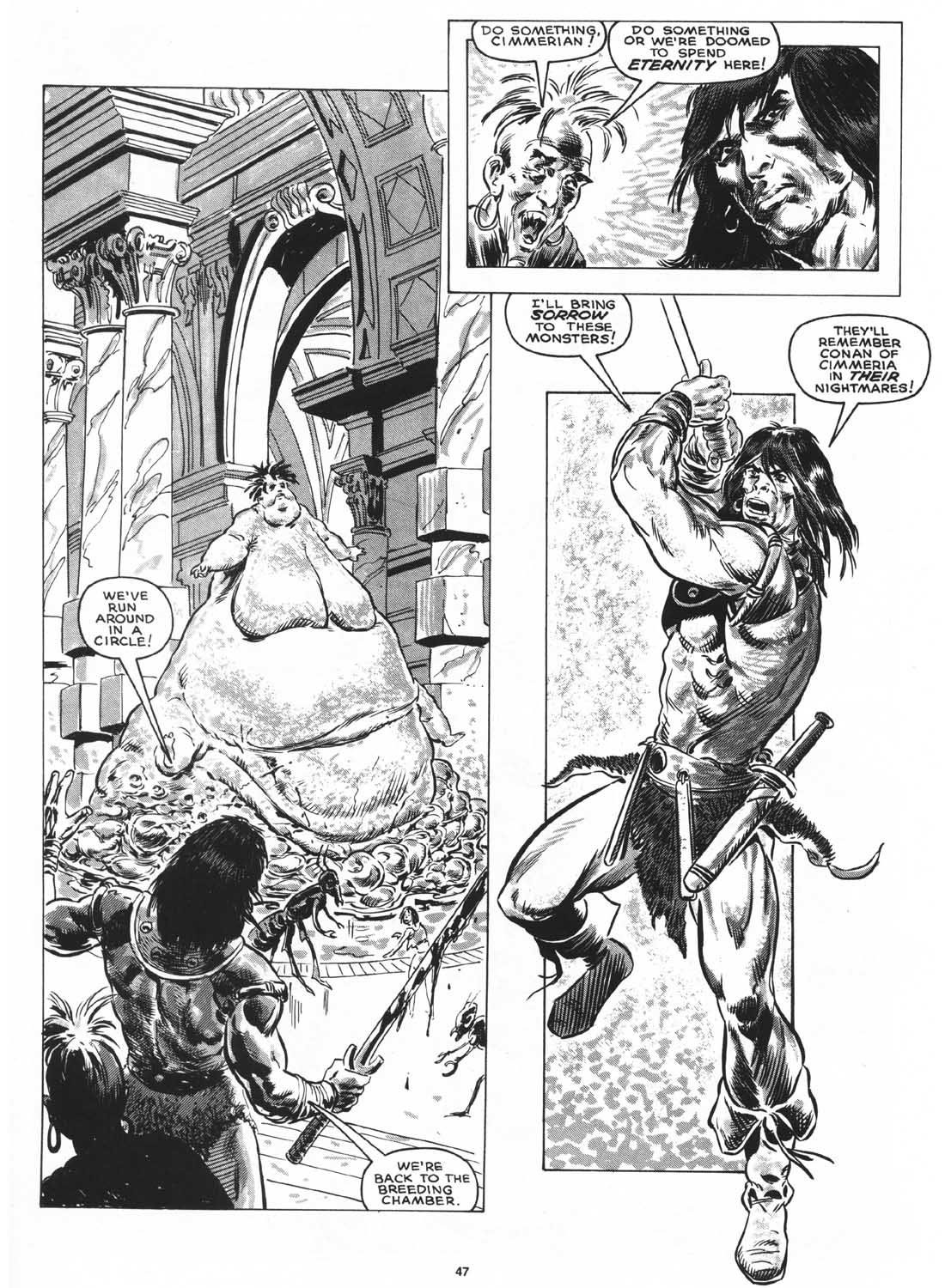 Read online The Savage Sword Of Conan comic -  Issue #161 - 46