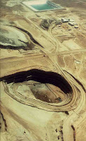 Open-pit uranium mining