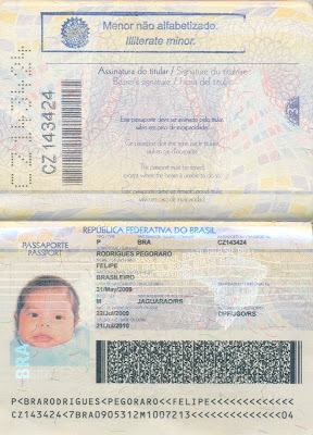 passaporte bebê