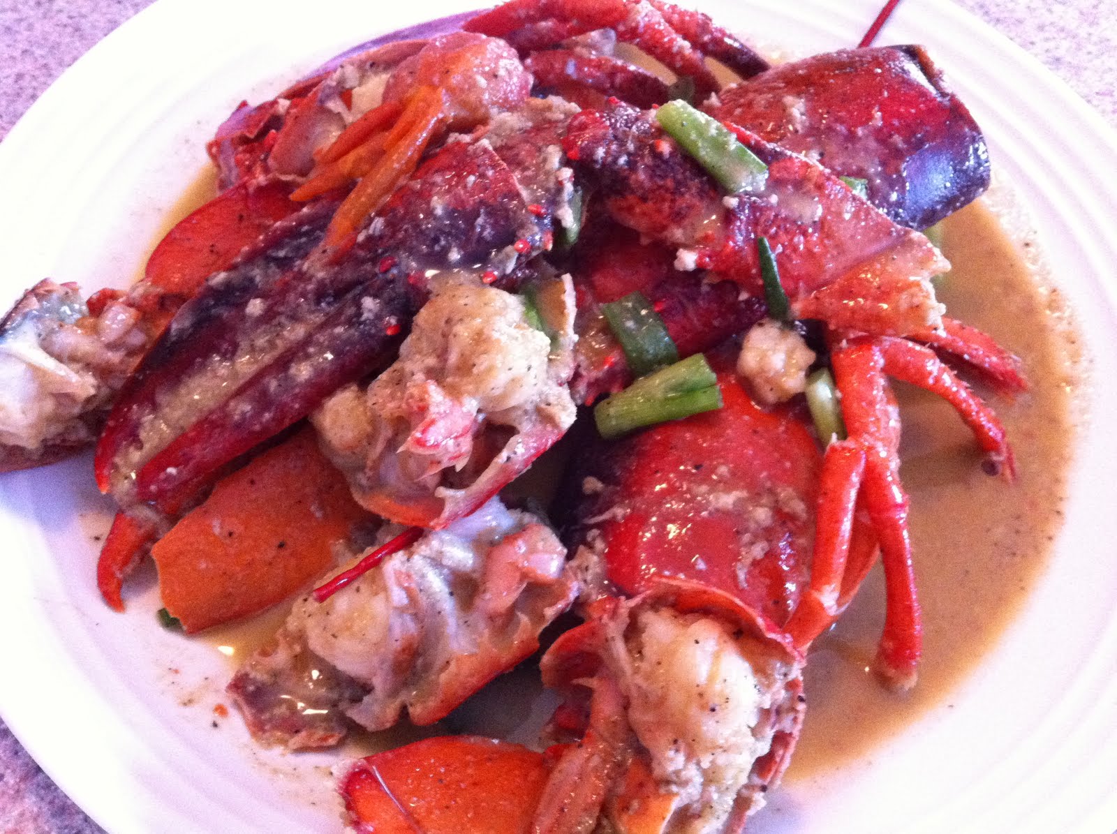 Blue Ginger Black PepperGarlic Lobster