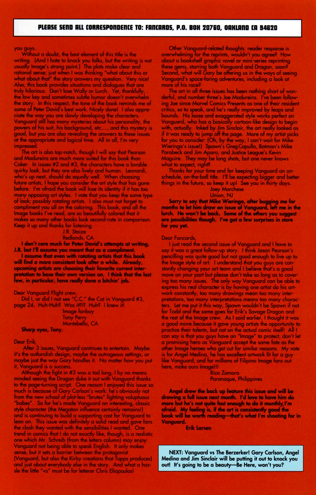 Read online Vanguard (1993) comic -  Issue #4 - 23