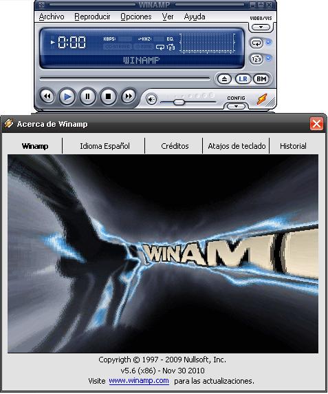 Software Bolivia: Winamp v5.60 Pro Multilenguaje