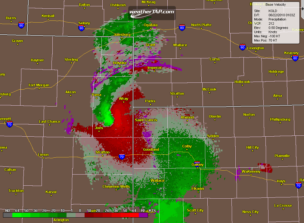 Towering Cumulonimbus Eastern Colorado Mesocyclone