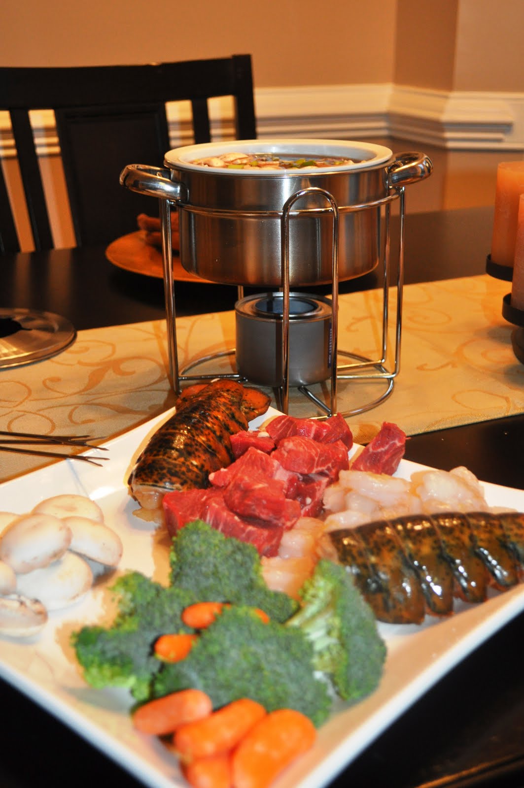 3 Gals and a Kitchen Romantic Fondue Night at Home