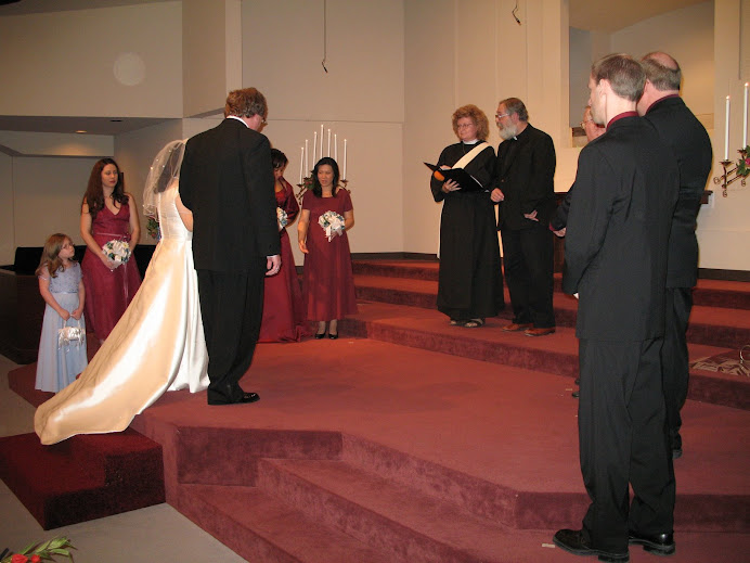 Shirley and I vow--Cheye, Becca, Shirley, myself, Dina, Susanna, Dcn.Laura, Fr.Joe, Dad, Andy, Todd