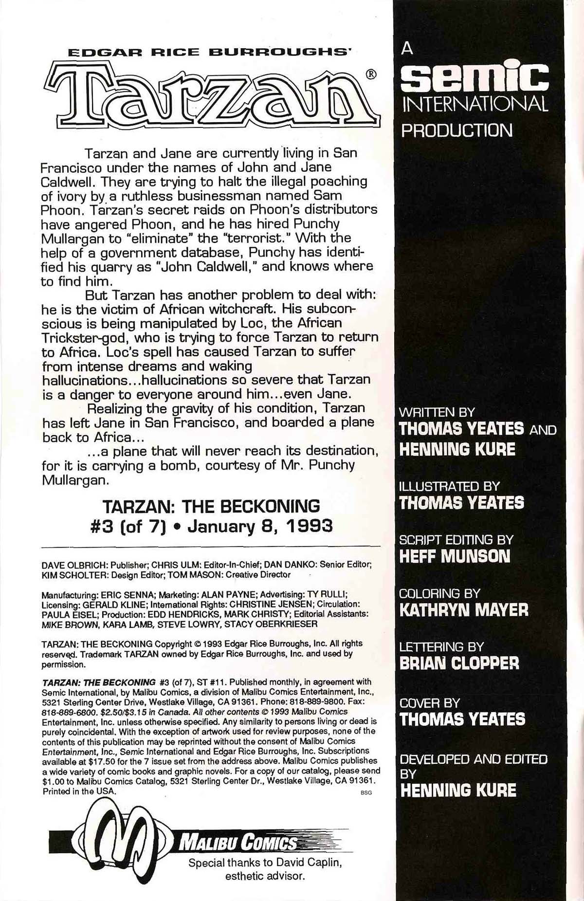 Read online Tarzan: The Beckoning comic -  Issue #3 - 2