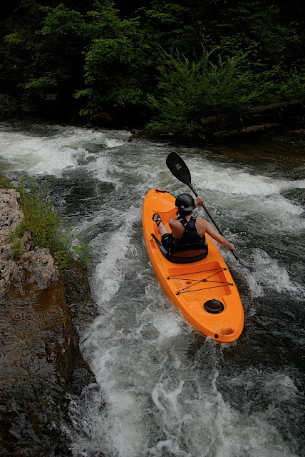 sit on top kayak rapids