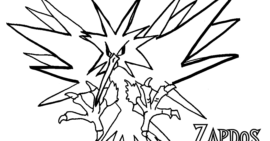 zapdos coloring pages - photo #8
