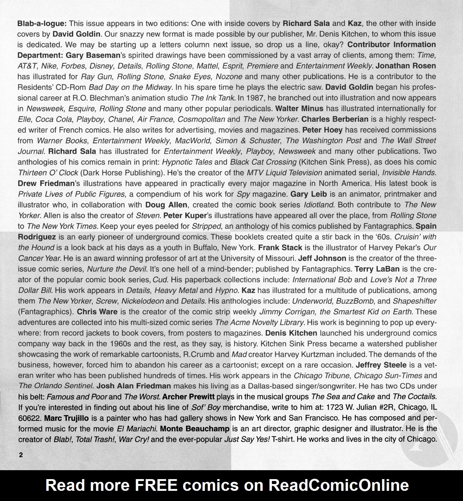 Read online Blab! comic -  Issue #8 - 4