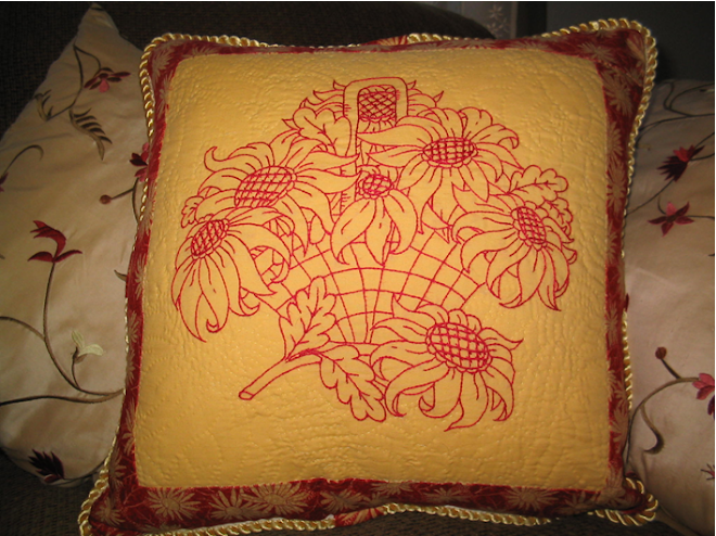 sunflower pillow