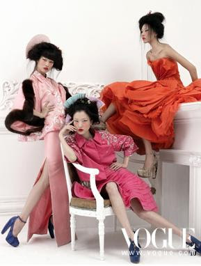ASIAN MODELS BLOG: Du Juan, Han Jin and Kyung-ah Song in Korea Vogue