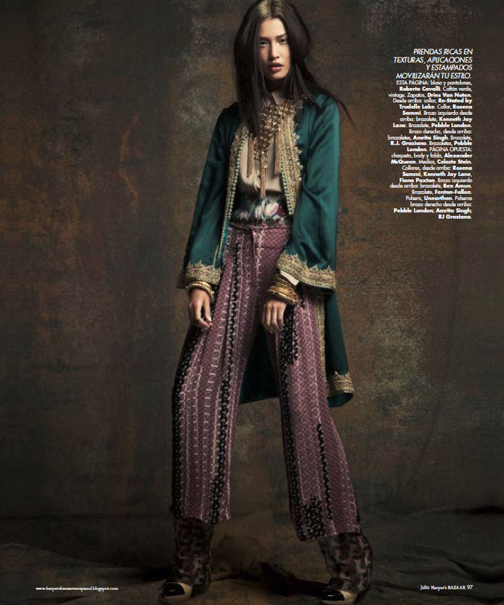 ASIAN MODELS BLOG: Juliana Imai in Editorial for Harper's Bazaar