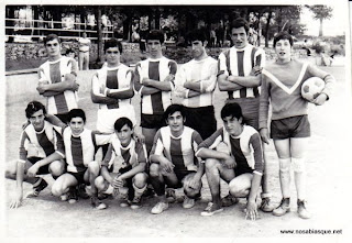 Equipo de futbol de Candelario verano de 1972