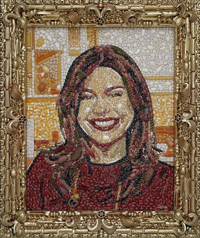  3D collage portraits Each portrait reflects the celebrity's true 