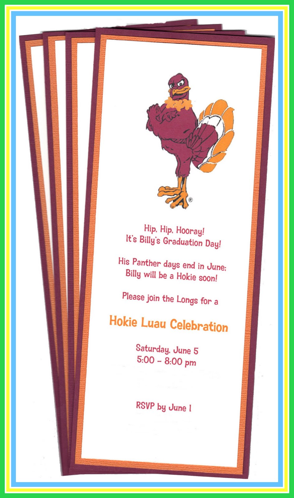 Posh In A Pinch Hokie Luau Graduation Party party And Celebration Ideas posh-in-a-pinch-hokie-luau-graduation-party-party-and-celebration-ideas