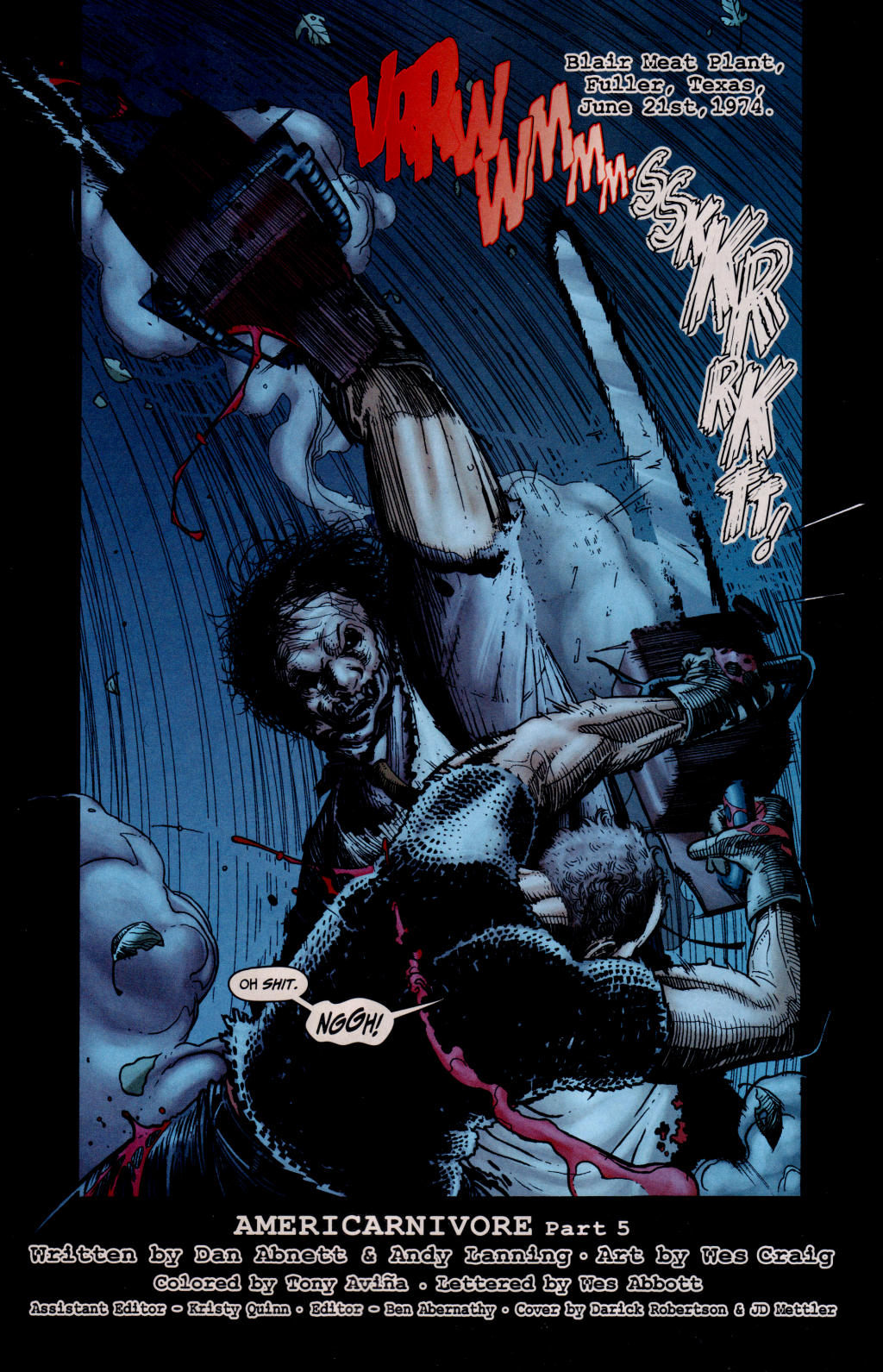 Read online The Texas Chainsaw Massacre (2007) comic -  Issue #5 - 2