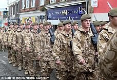 Soldiers in Luton