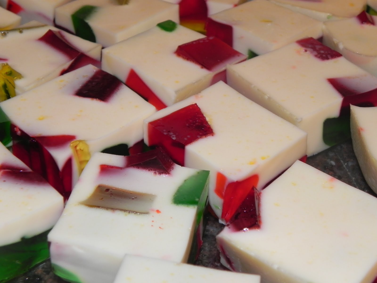 Farrah's Food Adventures Holiday Glass Block Jello