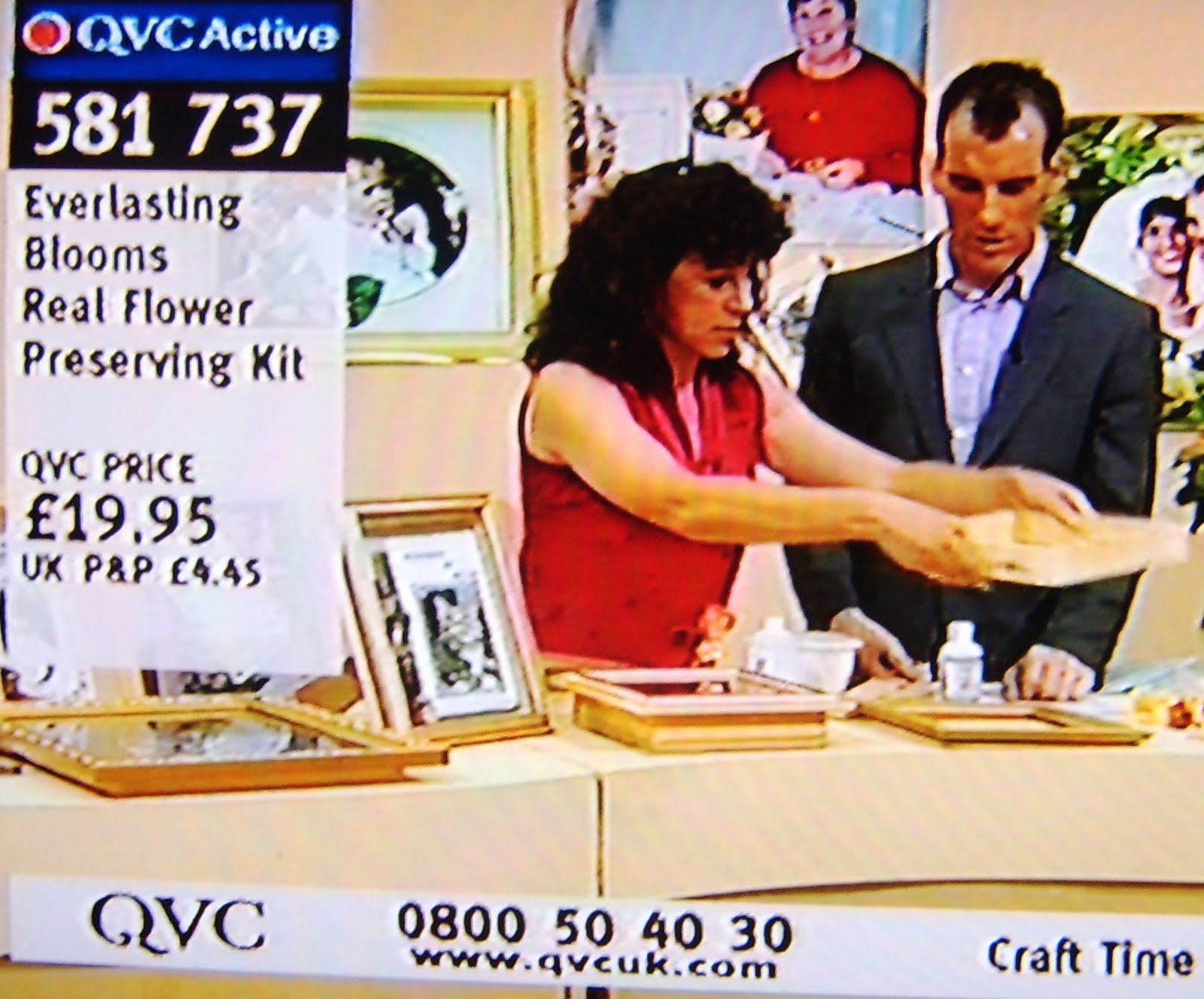 Andrea Webster QVC demonstration of Real Flower Preserve kit on You Tube
