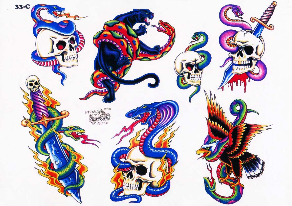 TATTOO DESIGNS AND E-BOOKS: Animal Tattoo Design Set #4