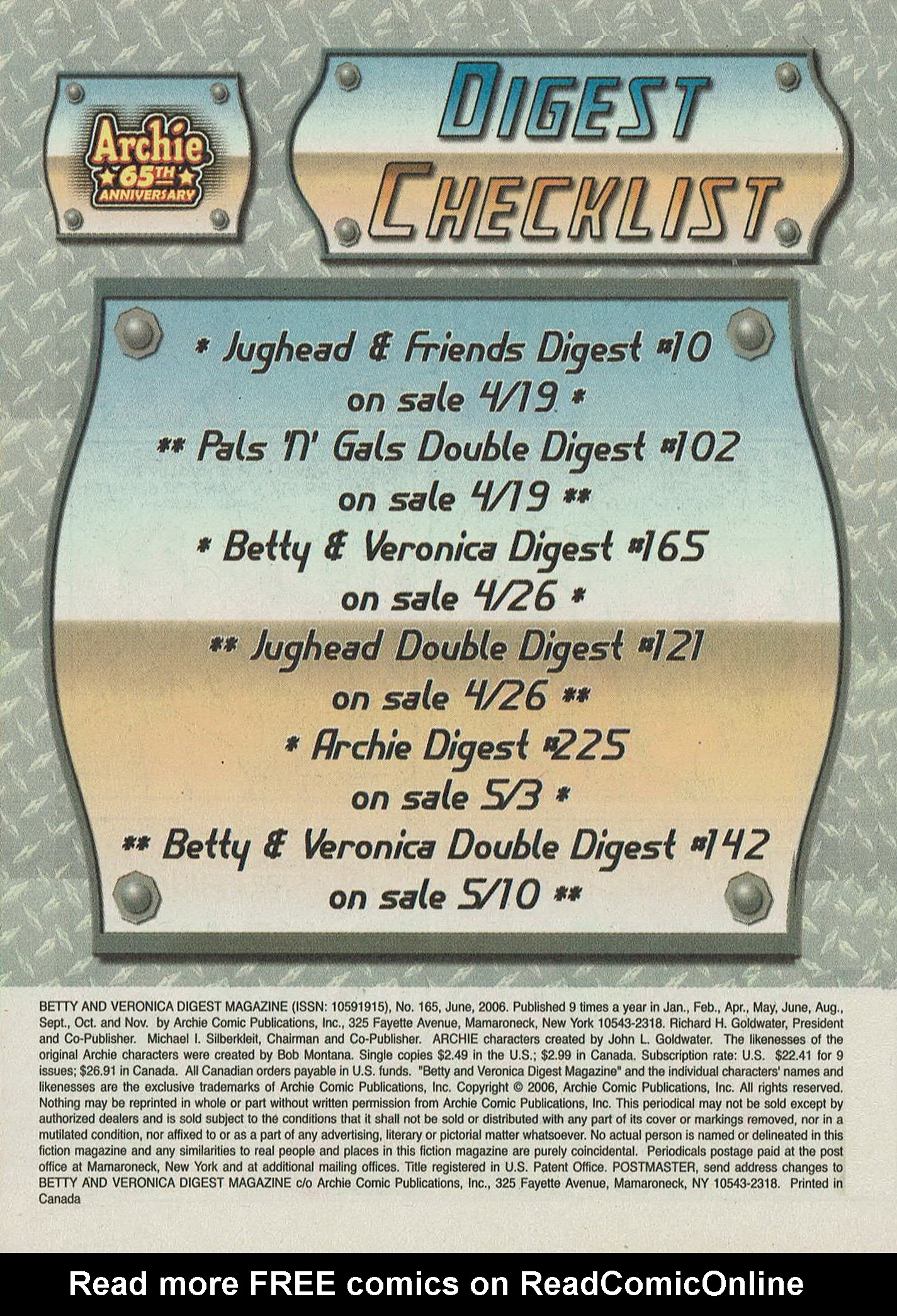 Read online Betty and Veronica Digest Magazine comic -  Issue #165 - 98