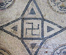 Swastika on a Roman mosaic