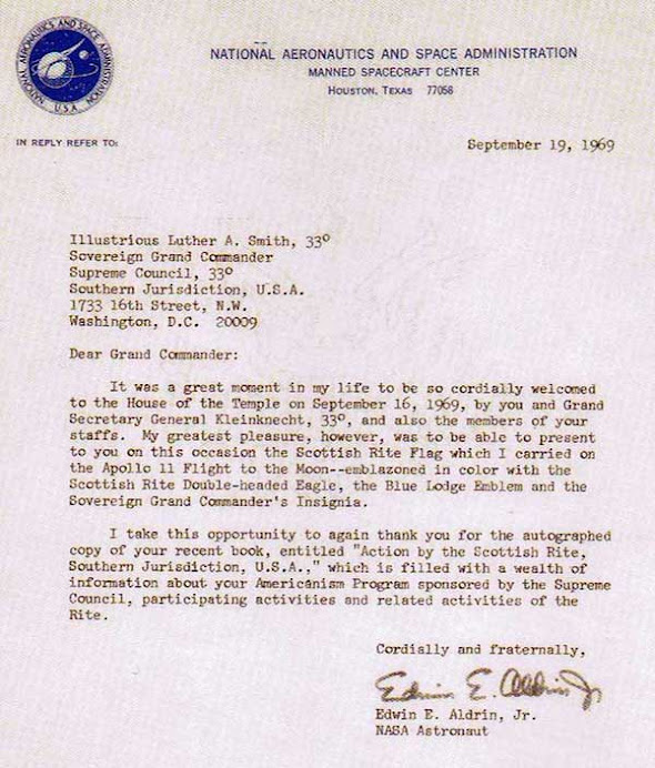 Buzz Aldrin letter