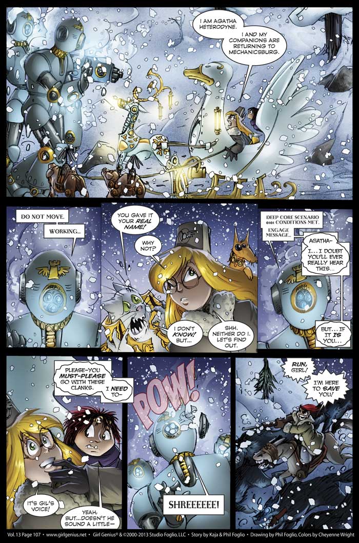 Read online Girl Genius (2002) comic -  Issue #13 - 109