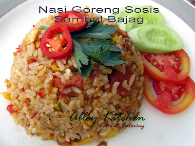 Aroma from Alley Kitchen: Nasi Goreng Sosis Sambal Bajag
