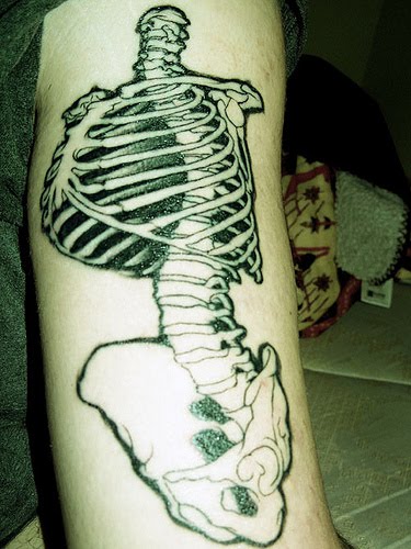 tattoo cute20. Skeletal back tattoo. (Link)
