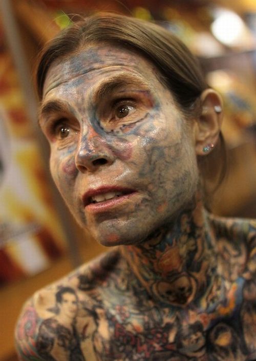Julia Gnuse The Most Tattooed Woman In The World ~ Damn