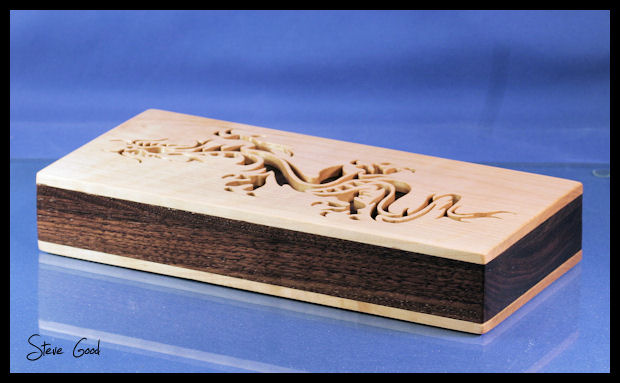 Scrollsaw Tribal Dragon Jewelry Box Scroll Saw Pattern.